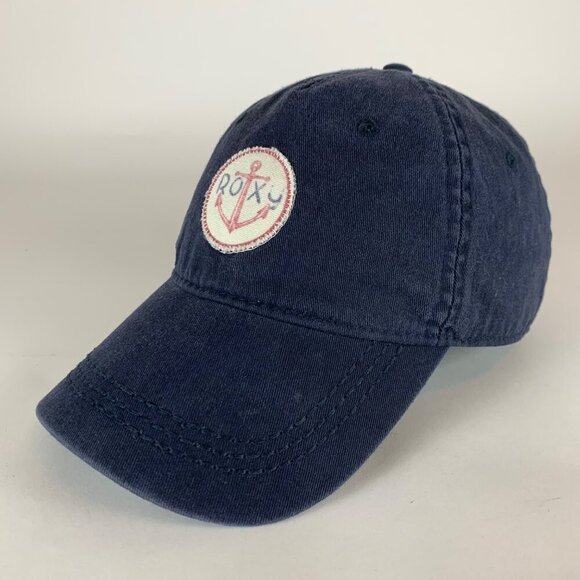 Roxy Womens Navy Blue Relaxed Fit Strapback Adjustable Hat - Picture 1 of 5